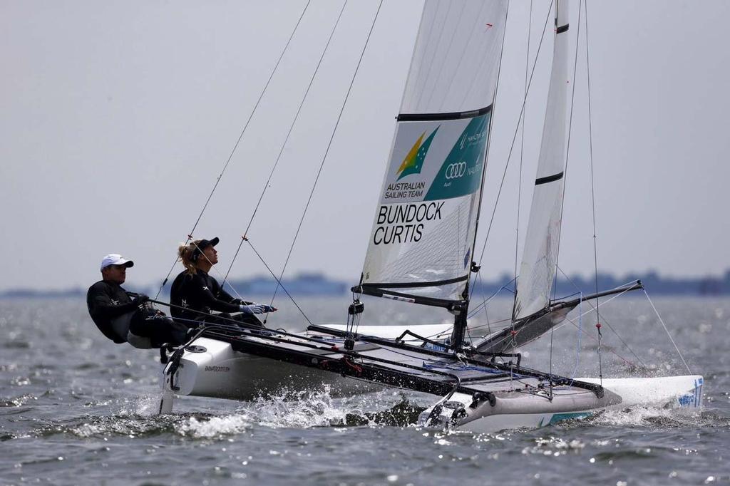 Darren Bundock and Nina Curtis - 2014 Delta Lloyd Regatta, day 1 © Sander van der Borch http://www.sandervanderborch.com